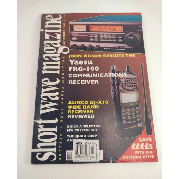 Short Wave Magazine Communications Receiver Nov 1997 Radio News British Scanner - Picture 1 of 8